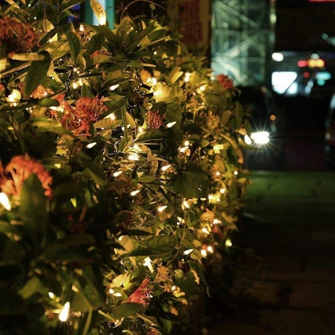 Brizled Mini Christmas Lights, 33ft 100 LED Christmas String Lights Connectable, UL Certified Energy Saving Xmas Tree Light for Indoor Outdoor Bedroom Wedding Party Xmas Tree Decoration, Warm White