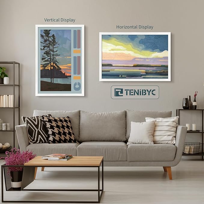 20x30 Poster Frame Set - 3 Pack, Textured White Solid Wood Picture Frame, Wall Gallery Frame - Wall Hanging