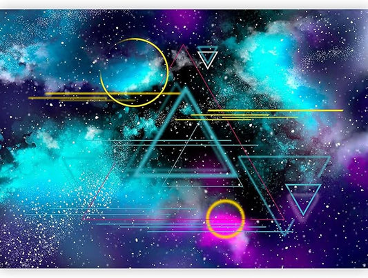 artgeist Wall Mural Galaxy 197x138 in - Non-Woven Wallpaper Fleece Wall Decor Photo Print Picture Image Design Home Mural Cosmos Galaxy Cosmonaut Astronaut a-A-10328-a-a