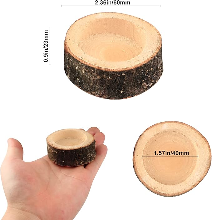 Set of 12 Wooden Tea Light Candle Holders, Personalized Natural Wooden Votive Vintage Tea Light Candle Holders for Rustic Centerpieces for Dining Table Wedding Party (2.36" W*0.98" H)