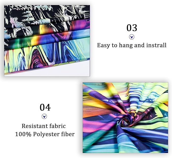 Blacklight Skull Tapestry UV Reactive Galaxy Mountain Planet Tapestries Magic Neon River Wall Hanging Aesthetic Skeleton Wall Decor Forest Trees Landscape Backdrop for Living Room