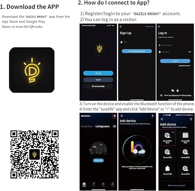 Dazzle Bright Smart Halloween String Lights, 164FT 500 LED RGB Color Changing String Lights with Remote & App Controlled, Christmas Decorations for Indoor Outdoor Holiday Xmas Tree Party Decor