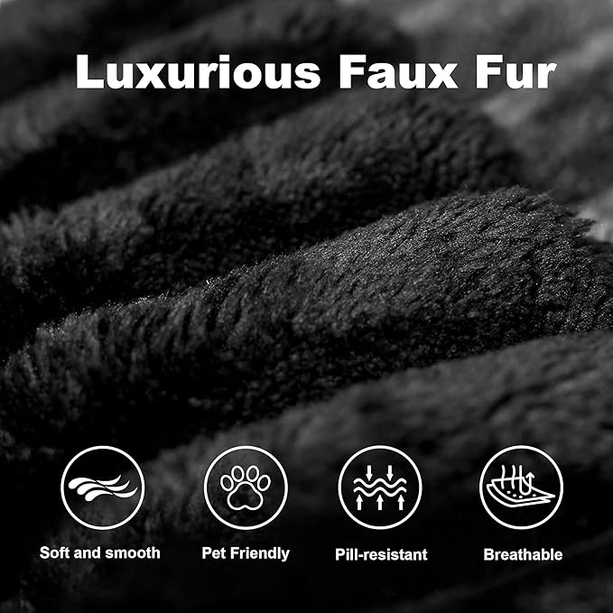 136" Sectional Couches for Living Room Modern Modular Sofa with L-Shape Couchs Upholstered Boneless Couch Deep Seat Sectional Couch with Chaise (Black, Left Facing Chaise+3Seaters+Ottoman)