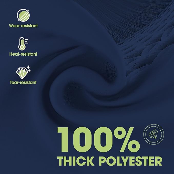 Pureegg Rectangle Table Cloth 60" x 84" – Durable Polyester Tablecloth Offers Reusable & Washable Protection, Ideal for Outdoor Party, Picnic, Wedding, Banquet and Birthday, Navy Blue