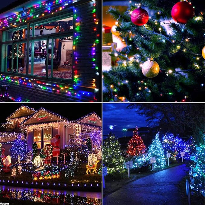 XTF2015 Christmas Outdoor Indoor Lights, 336FT 1000 LED 8 Modes Memory Function UL Certified Timer Christmas String Lights for Trees, Patio, Garden, Party, Wedding, Holiday (Multicolor)