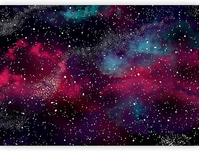 artgeist Wall Mural Space 193x138 in - Peel and Stick Self-Adhesive Wallpaper Removable Large Sticker Foil Wall Decor Print Design Mural Galaxy Universe Cosmos Sky a-A-10326-a-a