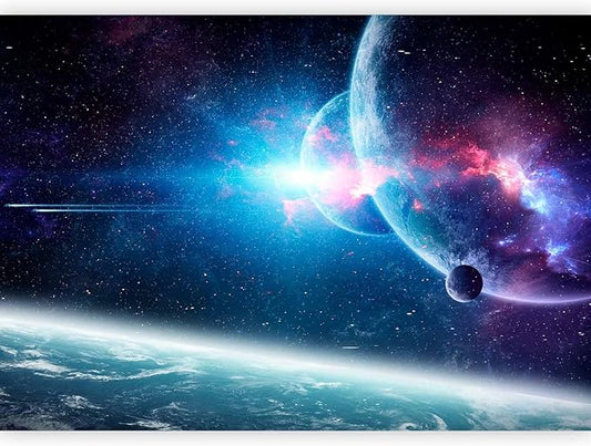 artgeist Wall Mural Cosmos Galaxy 177x124 in - XXL Non-Woven Wallpaper Fleece Wall Decor Photo Print Picture Image Design Stars Solar System Universe Space b-C-10047-a-a