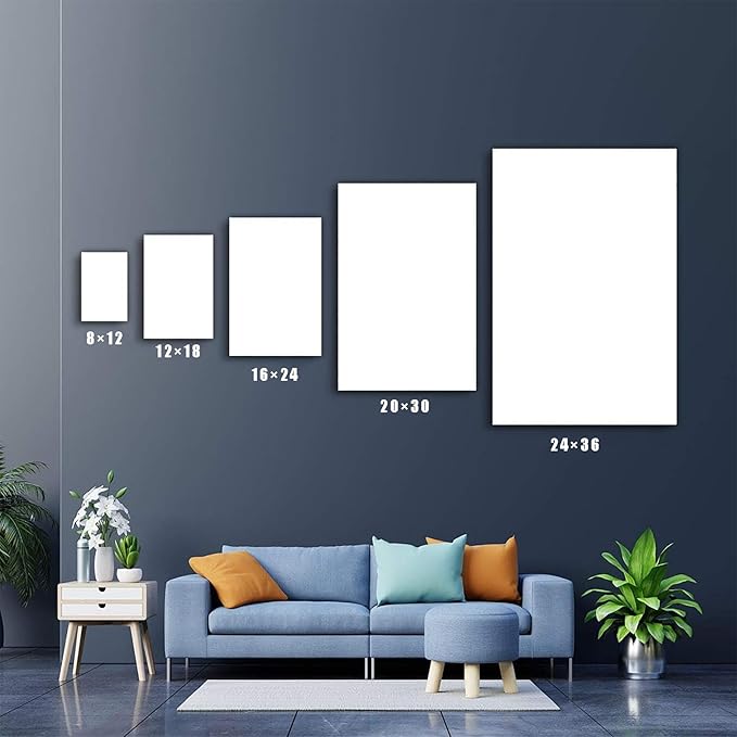 Witch Canvas Poster Print, Dark Academic Picture Wall Decor, Modern Fashion Aesthetic Abstract Witchcraft Halloween Wall Art For Bedroom Living Room Hallway Decoration,8"x12" Framed