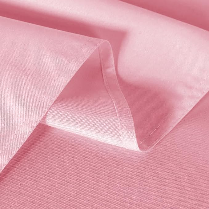 sancua 2 Pack Pink Tablecloth 60 x 102 Inch, Rectangle Table Cloth for 6 Feet Tables - Stain and Wrinkle Resistant Washable Polyester Table Cover for Dining Tables, Buffet Parties and Camping