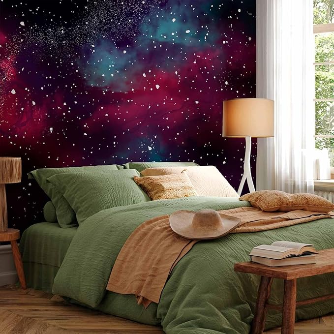 artgeist Wall Mural Space 154x110 in - Peel and Stick Self-Adhesive Wallpaper Removable Large Sticker Foil Wall Decor Print Design Mural Galaxy Universe Cosmos Sky a-A-10326-a-a