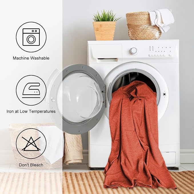 IVAPUPU Fall Tablecloth Rectangle Linen Table Cloth Rectangle Table Waterproof Fabric Tablecloths Rectangular Wrinkle Free Wipeable Dining Cover for Thanksgiving Decor, 52 x 70 Inch