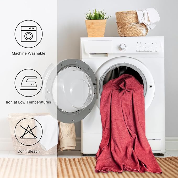 IVAPUPU Textured Linen Table Cloth for Rectangle Table - Waterproof Fabric Tablecloth Rectangular Wrinkle Free Wipeable Dining Cover for Wedding/Birthday/Party Decor, 60 x 120 Inch