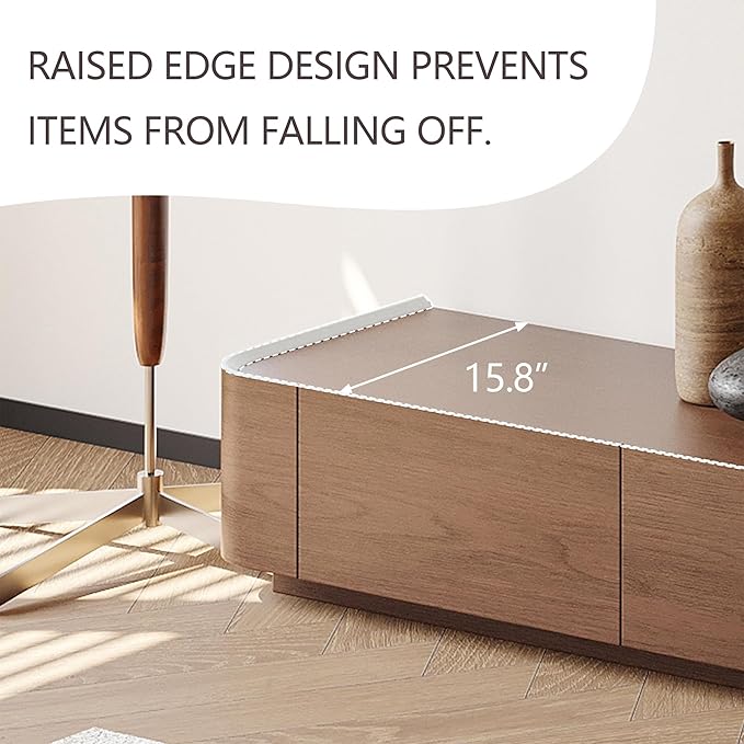 134" Farmhouse TV Unit - Large Wood Entertainment Center with Storage Drawers for 75"+ TVs, Home Office Floor Console