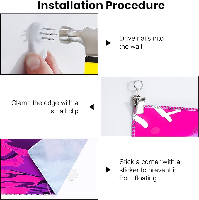 Blacklight Tapestry,WingTapestry Glow In The Dark,UV Reactive Black Light Upright Posters Wall Hanging for Bedroom Dorm Living Room Backdrop Decor (wing5, 79L" x 59W")