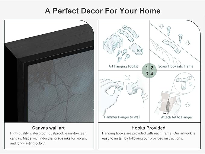 JFHCQJPK Halloween theme poster moonlit autumn night witch vintage poster art print dark college style gothic painting canvas wall decoration bedroom living room ideal gift12x16in Metal blackFramed