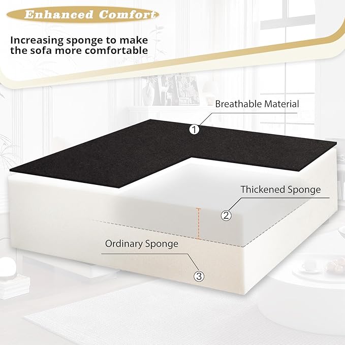 110 Inches Chenille Sectional Sofa w/Pull Out Sofa Bed & Adjustable Back, Tufted U Shaped Couch w/Two Storage Chaises, Sleeper Sectional Sofa w/USB Port & Cup Holders for Living Room, Black