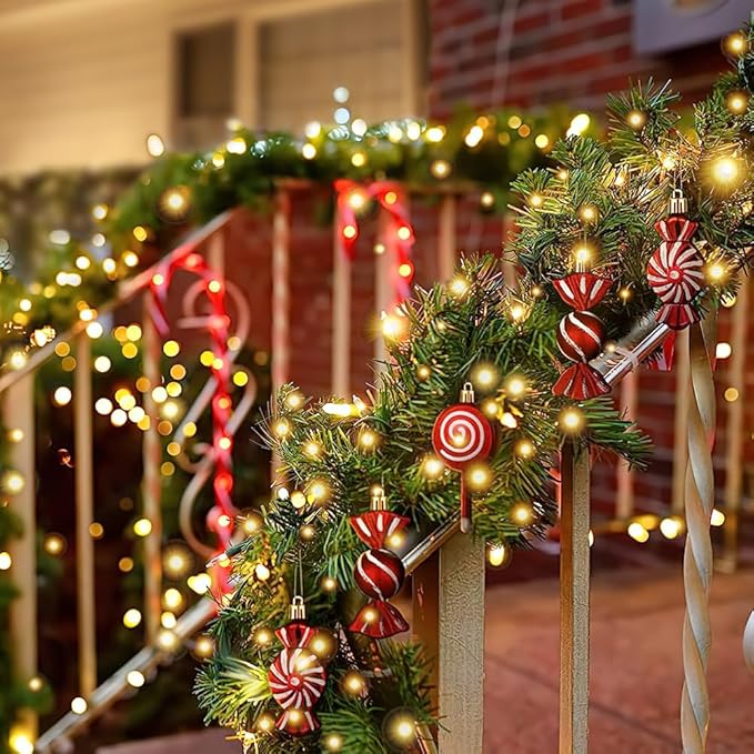 One Strand 170FT 500 LED String Lights Outdoor Indoor,Warm White Christmas Light Green Wire, Non Connectable Plug in Christmas Tree Lights for Big Space Home Decor