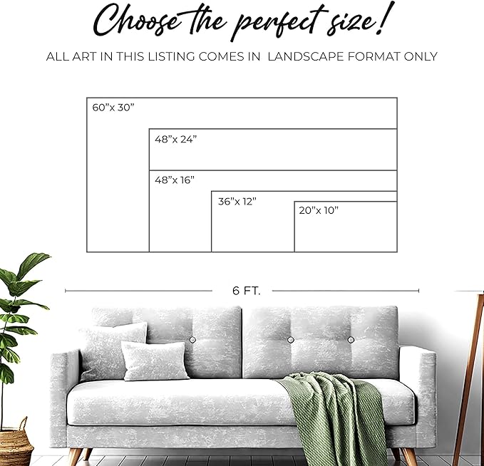 Tailored Canvases Gothic Family Wall Decor - Personalized Grunge Vintage Skeleton Room Decor for Home, Halloween Lovers, Men & Women for Bedroom, Living Room - Goth Spooky, Custom Couple Name, 36"x12"