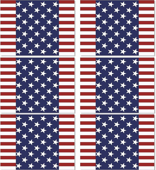 Memorial Day Placemats Set of 6 Patriotic Freedom Stars Place mats Veterans Day 4th of July Plastic Table Mats American Flag Holiday Washable Table Placemats for Party Dining