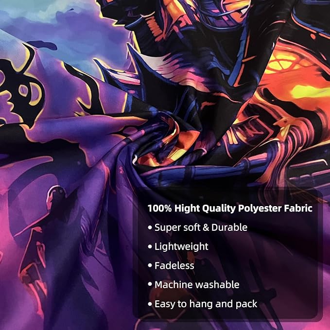 OSVINO Blacklight Halloween Castle Tapestry 90"x70" Pumpkins Ghosts Background Bedroom Aesthetic Hippie Room Decor Glow in The Dark Wall Poster for Halloween Easter