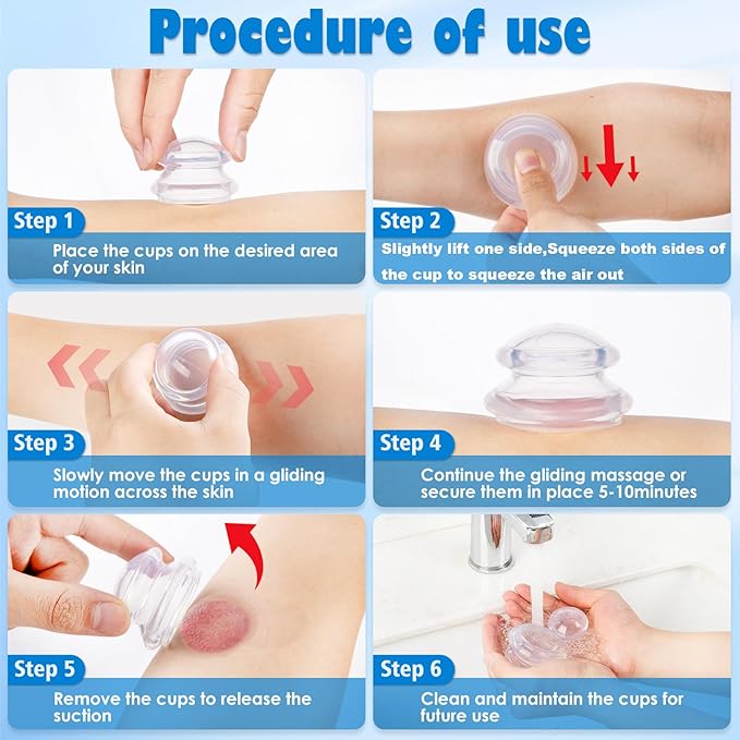 15Pcs Cupping Therapy Set-Professional Silicone Cupping, Suitable for Facial Body Massage/Deep Myofascial Release/Pain Relief/Muscle Relaxation & More (Rose Red,15pcs)