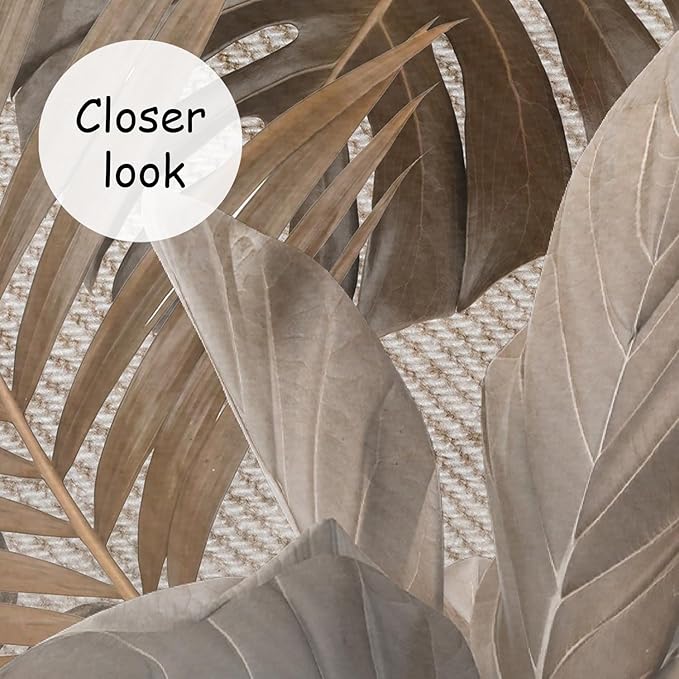 AFZEVEB-Jungle Wallpaper Vintage Tropical Plants Wall murals for Bedroom 159"x107" (Not Peel and Stick)