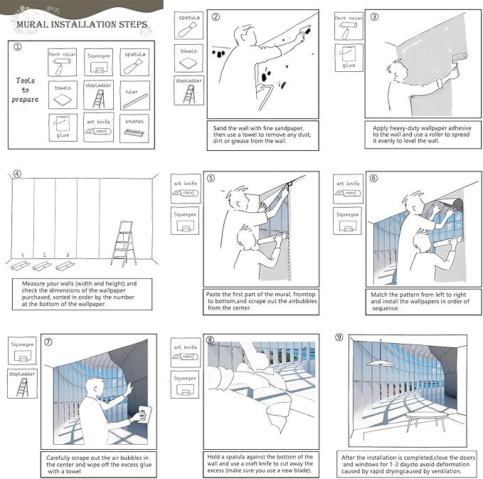 AFZEVEB-3D Blue Seascape Wallpaper Space Wall murals for Bedroom 159"x107" (Not Peel and Stick)