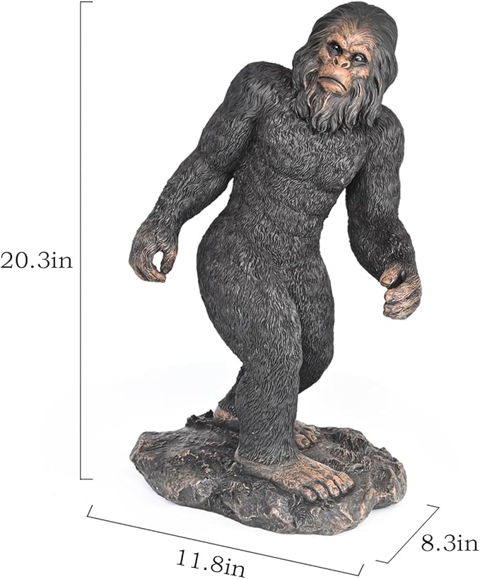 Garden Statues Bigfoot Yard Decor - Grandpa Yeti Large Lawn Products Birthday Decorations Life Size Sasquatch Figurine Resin Tall Outdoor Sculpture for Outside Patio Front Porch