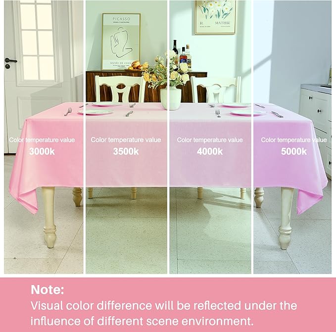 IVAPUPU Textured Linen Table Cloth for Rectangle Table - Pink Tablecloths Rectangular Waterproof Wrinkle Free Wipeable Dining Cover for Spring Wedding Birthday Kitchen Decor, 60 x 84 Inch
