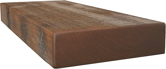 joelsantiques Floating Shelf, Wood Wall Shelf, Natural Wooden Home Decor for Bathroom Kitchen Bedroom, Hanging Mounted Invisible Bracket (Medium Brown, 7" Deep x 36" Wide)