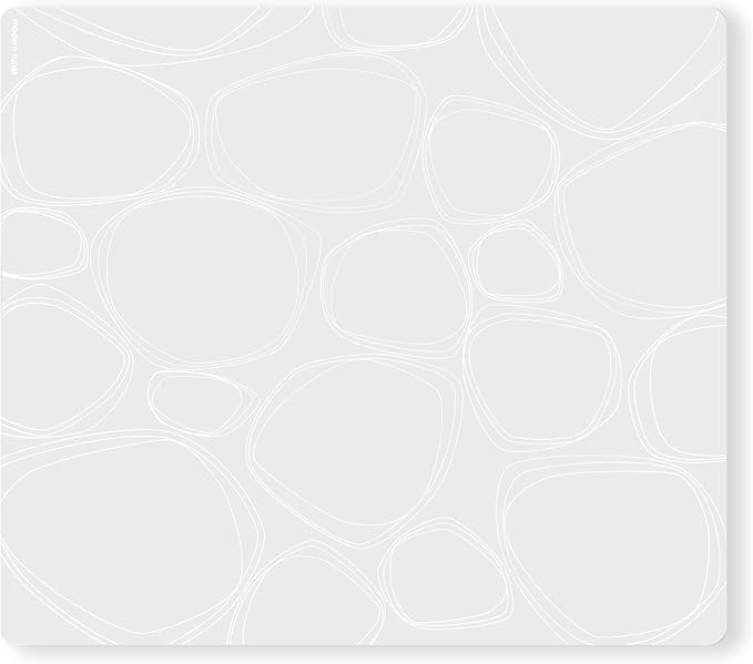 modern-twist 100% Plastic Free Silicone Tabletop, Dining, Decoration, Modern Design, Placemat Rectangle, White