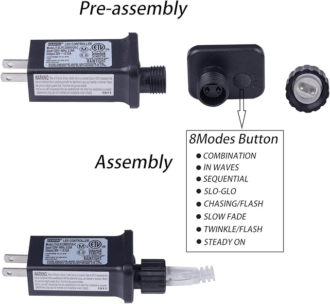 Curtain Lights, Pink Room Decor 8 Modes LED String Lights for Garden, Teen Girls' Room, Party, Window, Wall and Valentines Day Decor