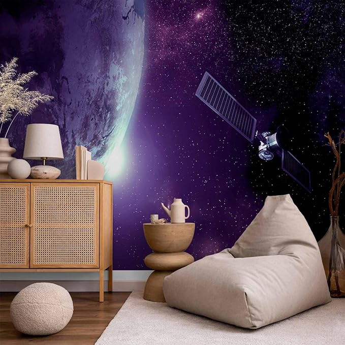 artgeist Wall Mural Cosmos Galaxy 116x83 in - Peel and Stick Self-Adhesive Wallpaper Removable Large Sticker Foil Wall Decor Print Picture Image Design n-B-0007-a-d
