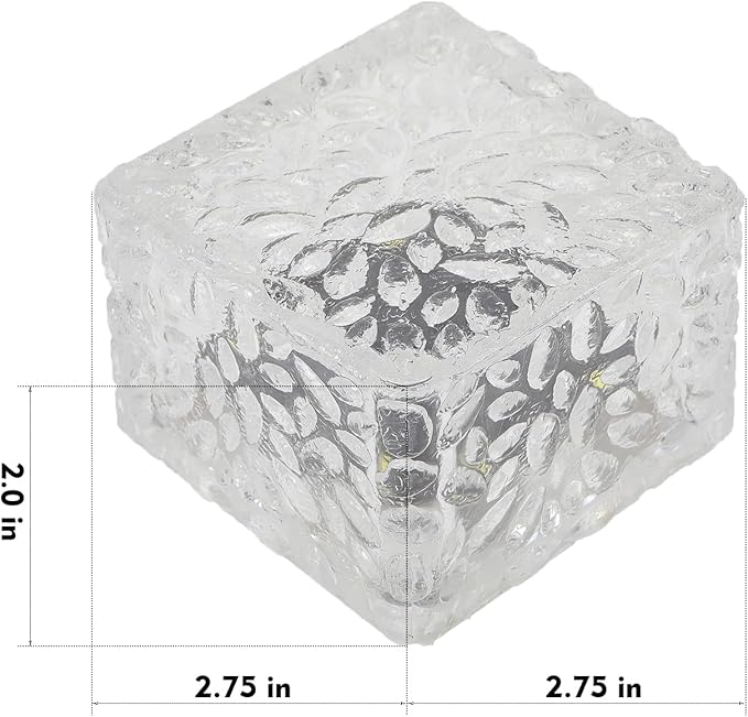 Solar Brick Lights - Outdoor Waterproof Patio & Garden Decor (3 Packs) for Patio, Yard, Walkway, Pathway