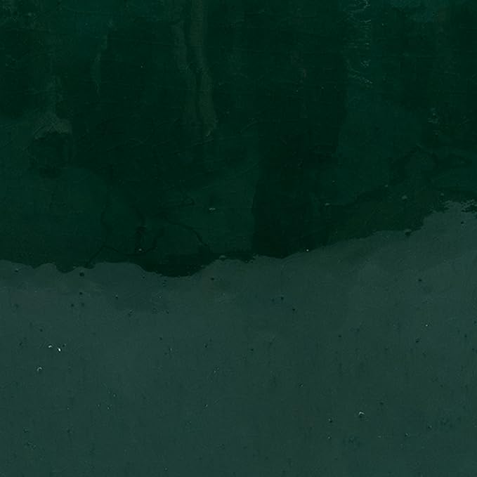 Sunnydaze Chalet Large Ceramic Plant Pot - Round Outdoor Glazed Ceramic Planter Pot with Drainage - Dark Green - 14.5"