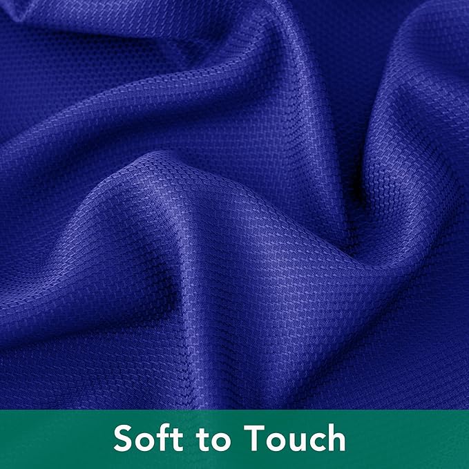 Biscaynebay Textured Fabric Round Tablecloths 70", Royal Blue Water Resistant Table Cloth Circle Folding Table Covers for Dining, Kitchen, Wedding, Parties etc. Machine Washable