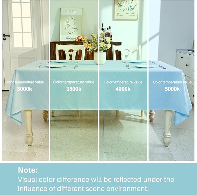 IVAPUPU Textured Linen Table Cloth for Rectangle Table - Light Blue Tablecloths Rectangular Waterproof Wrinkle Free Wipeable Dining Table Cover for Spring Wedding Birthday Kitchen Decor, 60 x 104 Inch