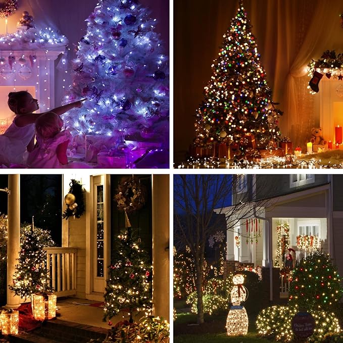 Fairy Lights Battery Operated Color Changing String Light with Remote, 16.4FT 1-Pack Twinkle LED Lights USB Plug or Battery Powered, Outdoor Christmas Decorations for Bedroom Party Indoor
