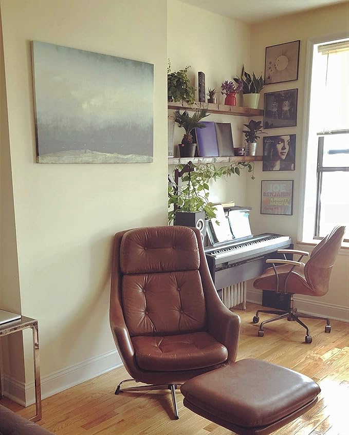 joelsantiques 36 Inch Floating Shelves - 36x9x2 in Wood Wall Shelf, Natural Wooden Home Decor for Bathroom Kitchen Bedroom, Hanging Mounted Invisible Bracket, Medium Brown