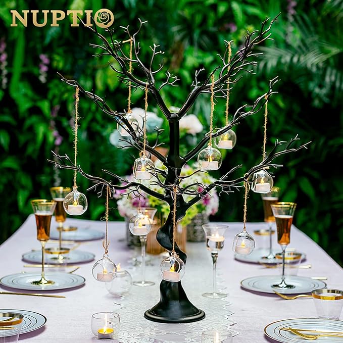 NUPTIO Halloween Artificial Tree Branch: 30"/76cm Tall Branch Manzanita Christmas Decoration Centerpiece Wedding Centerpieces for Tables Black Tree Branches Ornament (1 Pc)