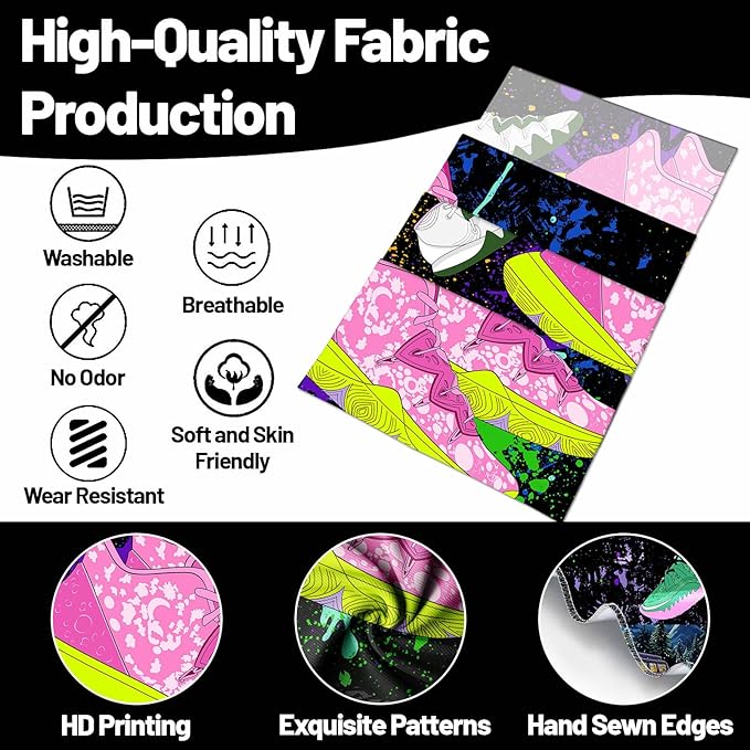 dueeia Sneaker Tapestry Wall Hanging Sneakerhead Ball Party Decorations Basketball Shoes Sports Backdrop for Teen Boys Mens Bedroom Living Room Dorm Wall Decor (59.1"x51.2")