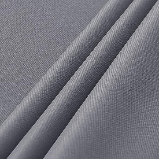 sancua 2 Pack Light Grey Tablecloth 54 x 78 Inch, Rectangle 4 Feet Table Cloth - Stain and Wrinkle Resistant Washable Polyester Table Cover for Dining Tables, Buffet Parties and Camping