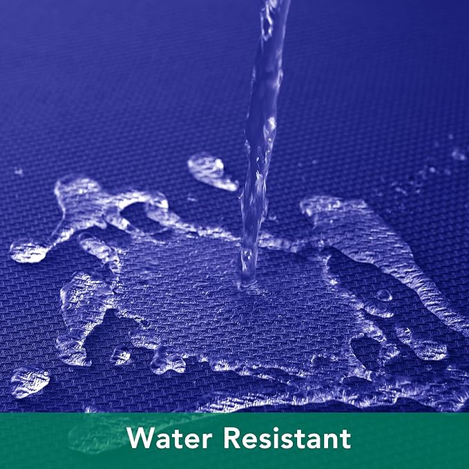 Biscaynebay Textured Fabric Round Tablecloths 90", Royal Blue Water Resistant Table Cloths Circle Folding Table Covers Linen for Dining, Kitchen, Wedding, Parties etc. Machine Washable