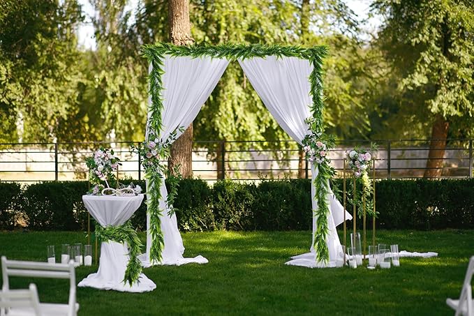 RECUTMS 2pcs Artificial Hanging Boston Ferns Garland Fake Hanging Plant 6 FT Greenery Leaves Ivy Garland Faux Ferns Fake Vines for Outdoor Indoor Home Garden Decoration Party Table Wall Decoration