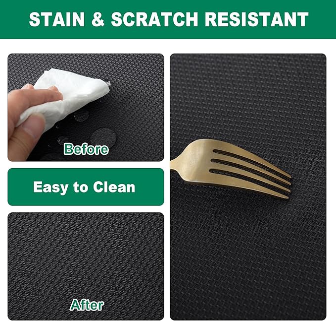 Biscaynebay Textured Fabric Round Tablecloths 70", Black Water Resistant Washable Table Cloth Circle Folding Table Covers for Dining, Kitchen, Wedding, Parties etc