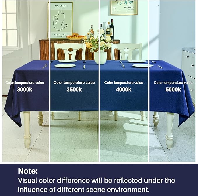IVAPUPU Textured Linen Table Cloth for Rectangle Table - Navy Blue Tablecloths Rectangular Waterproof Wrinkle Free Wipeable Dining Table Cover for Spring Wedding Birthday Kitchen Decor, 52 x 70 Inch