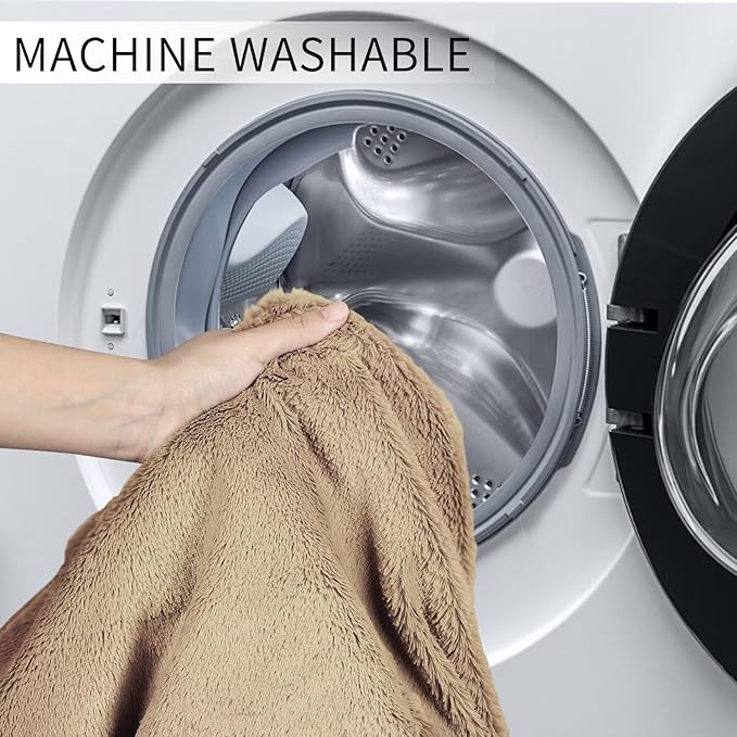 Bean Bag Chair for Adults 4FT,Soft Removable Cover for Teens/Girls Bedroom,Fluffy Giant Round Floor Beanbag Lounger Chairs (No Filler,Tan)