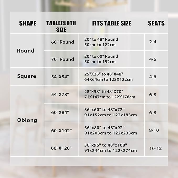 sancua 2 Pack Beige Tablecloth 60 x 84 Inch, Rectangle 4 Feet Table Cloth - Stain and Wrinkle Resistant Washable Polyester Table Cover for Dining Tables, Buffet Parties and Camping