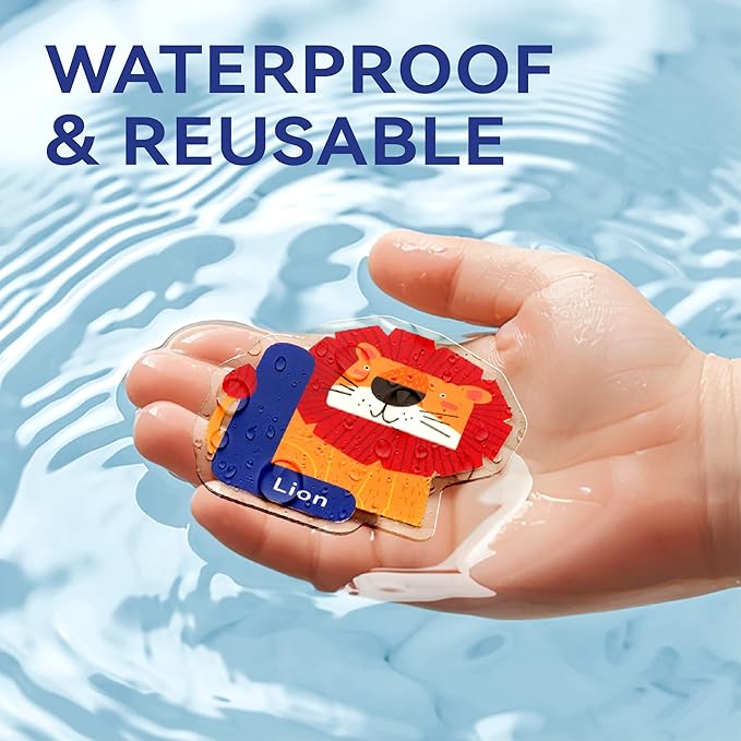 26 PCS Alphabet Animal Gel Stickers Colorful Uppercase Animal Stickers and ABC Window Decals Ideal for Toddlers Spelling Learning for Home Classroom and Nursery Thick Removable & Reusable