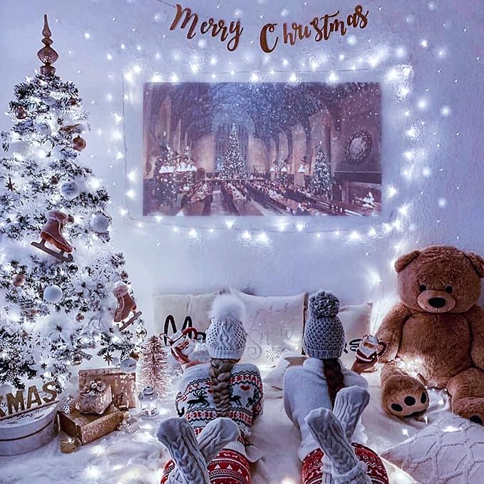 JMEXSUSS 168FT 600 LED White String Lights Outdoor Waterproof with Remote Indoor Christmas String Lights Cool White Christmas Tree Lights Plug in for Room Wedding Holiday Christmas Decorations